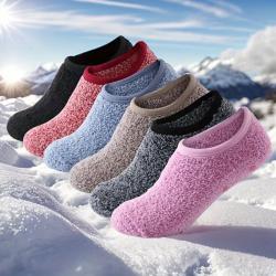 6 Pairs Thick Anti-slip Floor Socks For Fall &