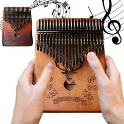 21-Key Thumb Piano Kalimba with Tuning Hammer Set,