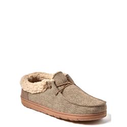 Dearfoams Cozy Comfort Men's Twill Chukka Closed Back Slippers (Fossil) $11.98 +