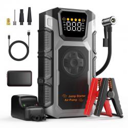 【Deals】 5500A Jump Starter with Air Compressor, Portable Car Battery Jump Starter Battery Pack, 12V Car Jump Box Car Battery Jumper Starter 150PSI Car Tire Inflator (Up to 9.0 Gas/7.5L Diesel)