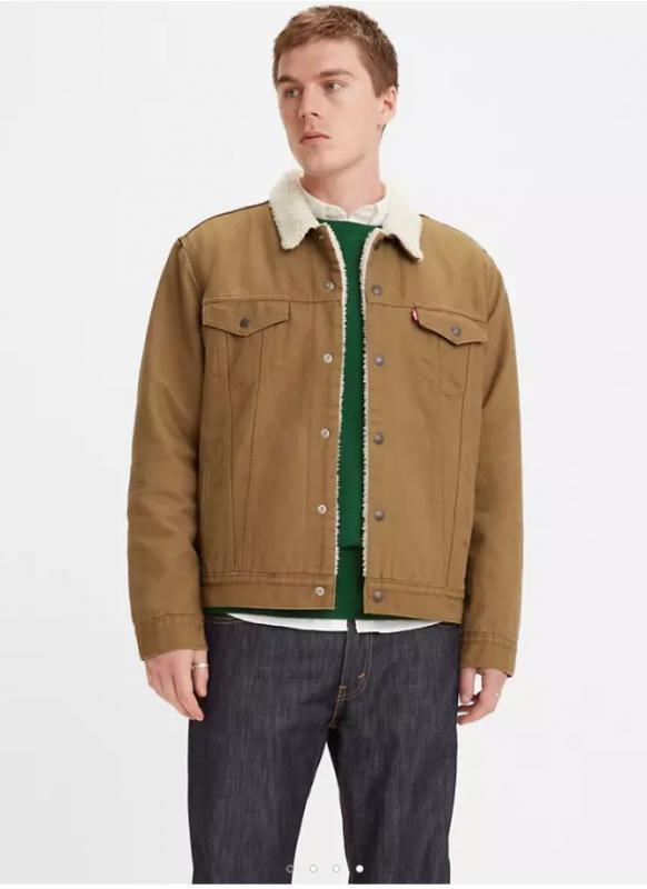 Levi's Men's Canvas Type III Sherpa Trucker Jacket