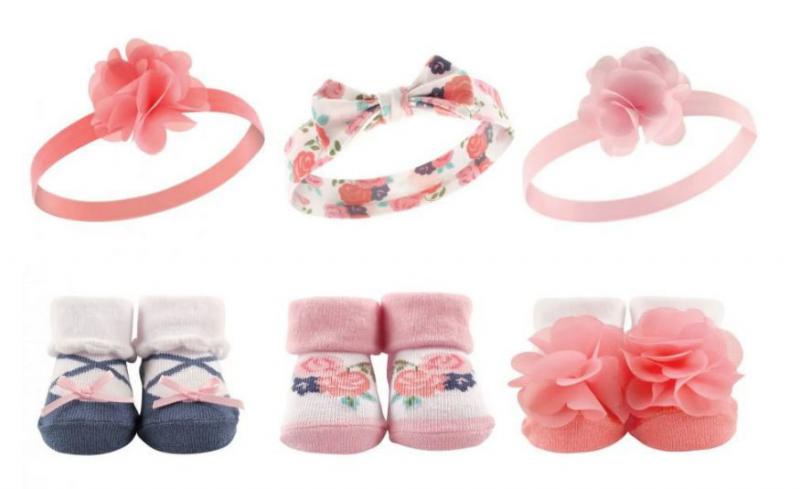 6-Piece Hudson Baby Matching Headband & Socks 