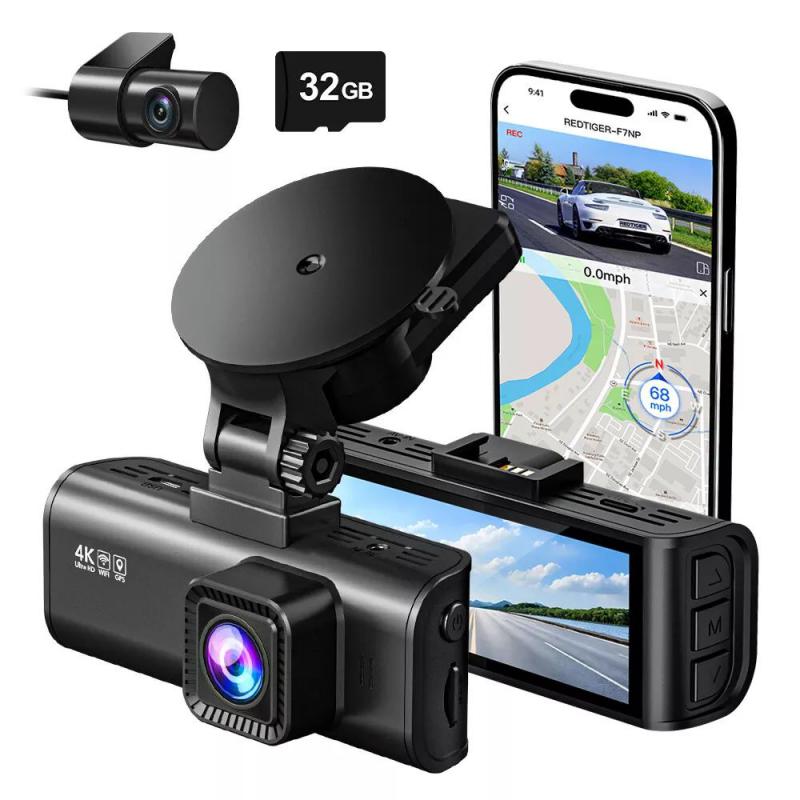 Open-Box: REDTIGER 4K Front & Rear Dash Cam w/