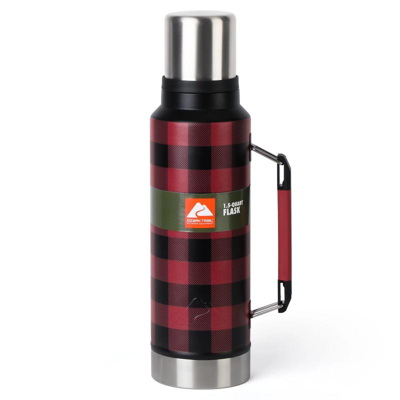 Ozark Trail 1.5 qt Water Bottle, Buffalo Plaid