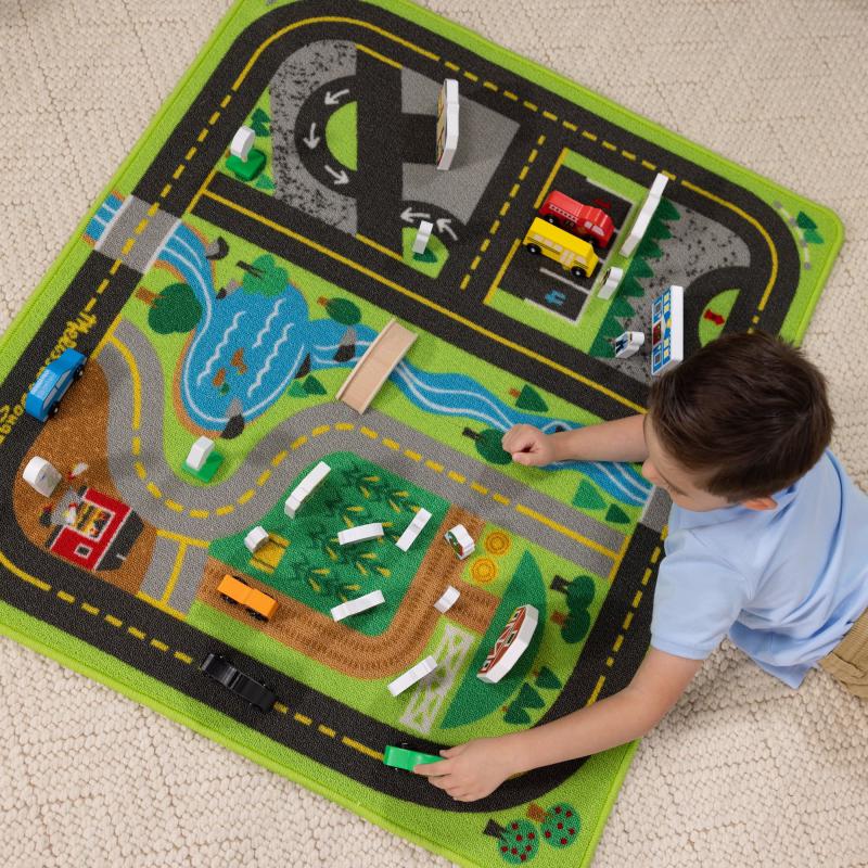 Melissa & Doug Create a Town Activity Rug Play